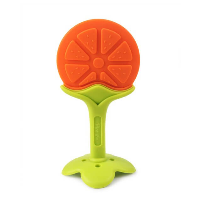 Teether With Fruit | Silicone Teether Toy | Fruit Teething Toy